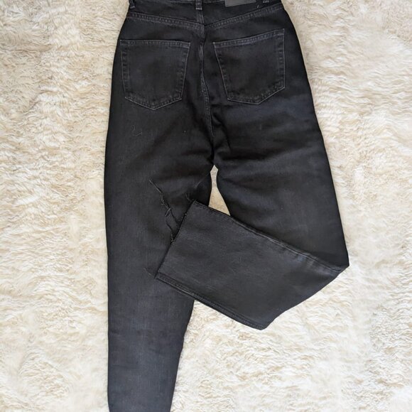 Crossover Waist Jean Black by Mango - Picture 3 of 3